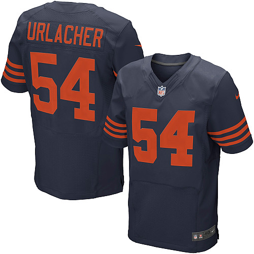 Men's Elite Brian Urlacher Nike Jersey Navy Blue Alternate - #54 1940s Throwback NFL Chicago Bears